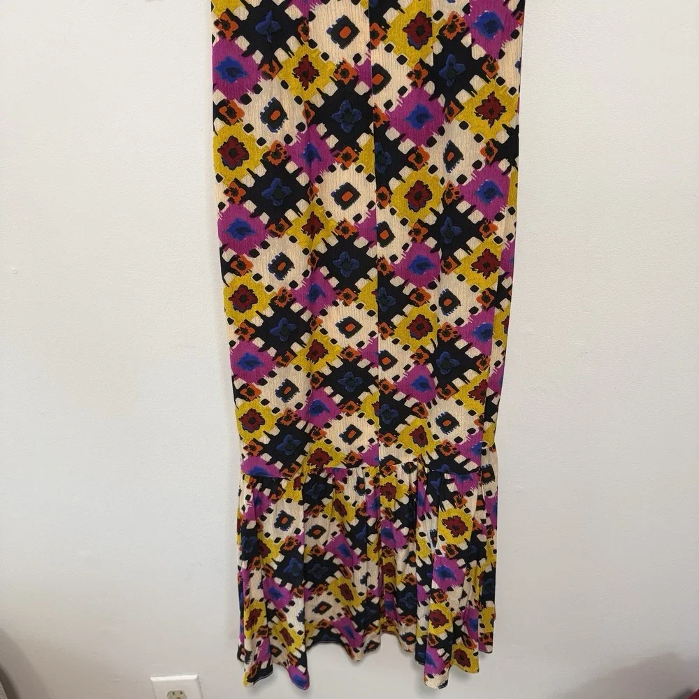 Rhode Ester V-Neck Midi Maxi Dress‎ in Aquarelle Size 2